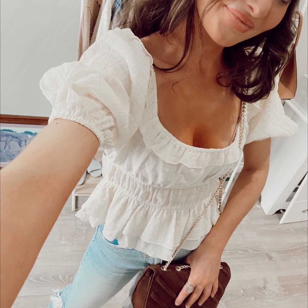Women’s cream blouse